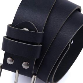 img 1 attached to 👖 Premium Italian Leather Anti Scratch Buckle Waistline - Stylish Protection for Your Attire