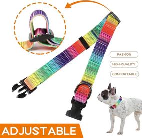 img 1 attached to 🐶 Timos Classic Nylon Adjustable Dog Collars: Reliable and Long-lasting Collar for Puppies and Dogs of All Sizes