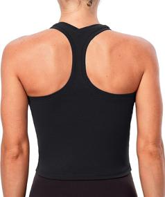 img 2 attached to Lavento Active Women's Racerback 🏋️ Crop Tank for Workouts, Running, Yoga