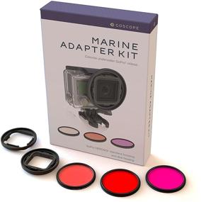 img 3 attached to 📷 GOSCOPE Diving Filter Kit for GoPro HERO3/HERO3+/HERO4 - Enhance Contrast with RED, Magenta, & Snorkel Glass Lens - Compatible with 60m or 40m Dive Housing