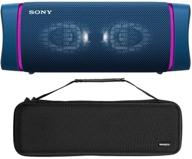 sony srsxb33 extra bass bluetooth wireless portable speaker (blue) with knox gear hardshell travel case bundle (2 items) for improved seo logo