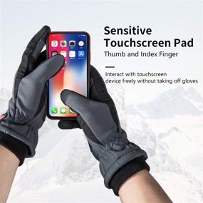 img 3 attached to 🧤 Stay Warm and Connected: KORAMAN Winter Running Touchscreen Resistant Gloves