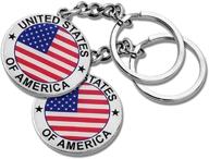 🎄 christmas patriotic america keychain souvenir logo