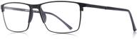 👓 merry's fashion blue light blocking glasses - reading glasses with metal frame and spring hinge for men, eyeglasses logo