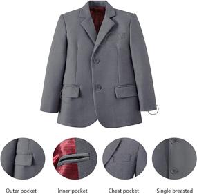 img 1 attached to 👶 Toddler Tuxedo Suit - Boys' Clothing for Special Occasions - Suits & Sport Coats