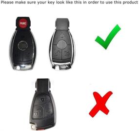 img 2 attached to IJDMTOY Metallic Remote Fob Mercedes Benz