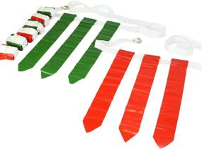 img 1 attached to 🏈 WYZworks Flag Football Set: 36 Flags, 12 Belts - 18 Red Flags & 18 Green Flags