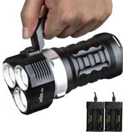 🔦 sofirn 10000 lumen led diving flashlight: super bright, waterproof torch for underwater exploration, 4 light modes & 4×18650 batteries logo