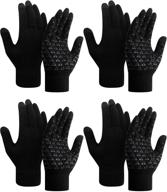 🧤 winter gloves: touchscreen anti slip stretchy technology for enhanced performance logo