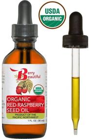 img 2 attached to 🍓 Organic Red Raspberry Seed Oil | Cold Pressed by Berry Beautiful | 100% Pure & Unrefined | 1 fl oz