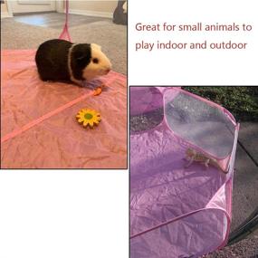 img 1 attached to 🌈 Jacone Portable Pink Hexagon Playpen: A Fun and Convenient Ball Pit and Play Tent for Kids, Indoors and Outdoors