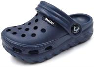 👞 amoji gardening closed toe slippers for boys' shoes logo