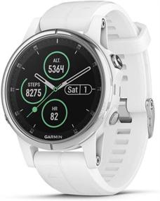 img 4 attached to ⌚ Garmin Fenix 5s Plus Multisport GPS Smartwatch: Smaller-Sized, Topo Maps, Heart Rate, Music & Garmin Pay - White/Silver (Renewed)