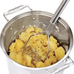 img 3 attached to 🥔 Whollyup Premium Stainless Steel Potato Peeler and Masher Set - Effortlessly Prepare Rustic Mashed Potatoes and More!