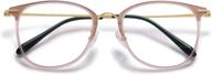 👓 sojos trendy square women's blue light blocking glasses with tr90 frame - computer eyewear sj5126 logo