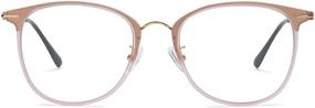 img 3 attached to 👓 SOJOS Trendy Square Women's Blue Light Blocking Glasses with TR90 Frame - Computer Eyewear SJ5126