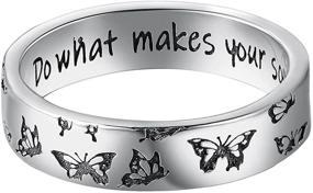 img 4 attached to 🦋 Cezentiy 925 Sterling Silver Butterfly Ring: Your Soul Shines with Aesthetic Jewelry