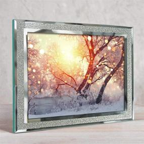 img 1 attached to 🖼️ Calenzana 8x10 Sparkle Glass Picture Frames for Tabletop, Set of 2 - 8 x 10 Inch