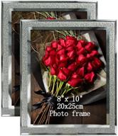 🖼️ calenzana 8x10 sparkle glass picture frames for tabletop, set of 2 - 8 x 10 inch логотип