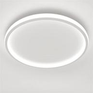 💡 cheeroll flush mount led ceiling light 12", 45w cold white round ceiling lighting fixture for bathroom, kitchen, bedroom, living room, garage - non-dimmable, 6500k logo