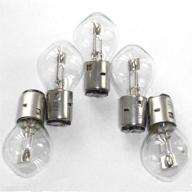 🛵 s2 chinese scooter headlight bulb, 12v 35/35w, 50cc-250cc, znen jonway tank baron, 5-pack logo