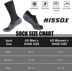 img 3 attached to 🧦 Медные беговые носки: Hissox унисекс носки-коротышки для отвода влаги, предотвращения запаха, спорта, треккинга и походов с подушками