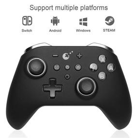 img 1 attached to Wireless Bluetooth Controller for Nintendo Switch OLED/Switch Lite, Additional Pro Controller, GuliKit NFC Amibo Controller, Newest Switch Gamepad Remote with Turbo, Motion, Vibration Function, Plus Free Carry Bag