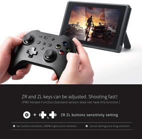 img 2 attached to Wireless Bluetooth Controller for Nintendo Switch OLED/Switch Lite, Additional Pro Controller, GuliKit NFC Amibo Controller, Newest Switch Gamepad Remote with Turbo, Motion, Vibration Function, Plus Free Carry Bag