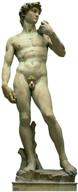 италия статуя давида усовершенствованный картон логотип