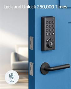 img 1 attached to eufy Smart Lock with Wi-Fi Bridge - Keyless Entry Door Lock, App Control, Bluetooth Electronic Deadbolt, BHMA Certified - IPX3 Weatherproof, Electronic Keypad