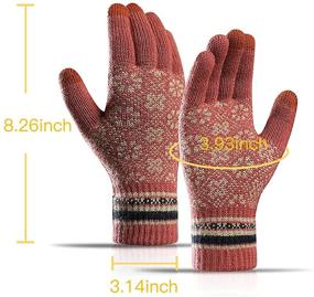 img 1 attached to 🧤 Stay Warm and Connected with Winter Beanie Touchscreen Gloves Thickened