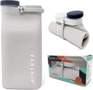 🚰 ultra portable collapsible silicon water bottle canteen - leak-proof 14oz 20oz | bpa free, lightweight & folding logo