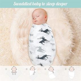 img 1 attached to SYNPOS Breathable Swaddle Blankets: Home Store Essentials for Kids' Comfort
