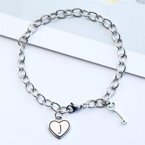 img 2 attached to TOWSIX Engraved Stainless Bracelet: Personalized Girls' Jewelry at its Finest