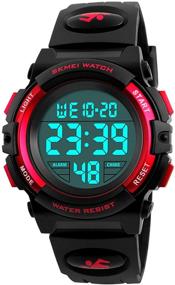 img 4 attached to 🏻 Kids Sports Digital Waterproof Watches: Perfect Wrist Watches for Boys