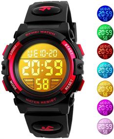 img 3 attached to 🏻 Kids Sports Digital Waterproof Watches: Perfect Wrist Watches for Boys