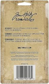 img 1 attached to 🔑 Tim Holtz Idea-ology Metal Keyholes with Extensive Fasteners - Pack of 5, Multiple Sizes, Antique Finishes - TH92718