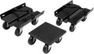 🏂 efficient and economical extreme max 5800.2003 snowmobile dolly system in sleek black logo