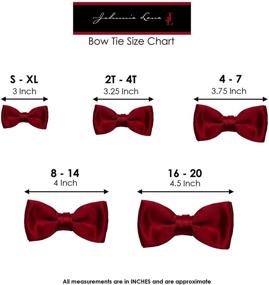 img 1 attached to 👔 Sophisticated Solid Satin Pre Tied Necktie Set for Boys: Perfect Bow Ties Accessory