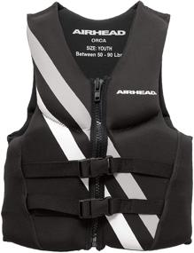 img 4 attached to 🌊 Airhead Orca Life Jacket: Soft Kwik-Dry Neolite Material for Child, Youth and Adult - Find Your Perfect Fit!