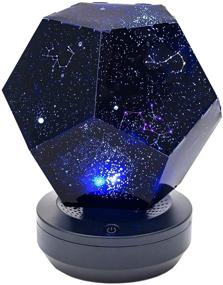 img 3 attached to 🌌 Nova Stars Home Planetarium Night Light LED Projector | Adjustable Galaxy Star Lights | USB Rechargeable & Rotating | 3 Color Options: Yellow, White, Blue