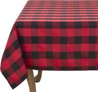 saro lifestyle buffalo collection tablecloth: rustic elegance for every occasion logo