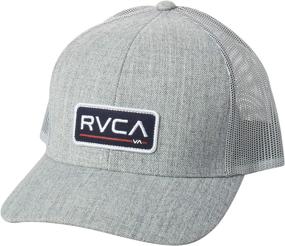 img 4 attached to RVCA Men's Adjustable Snapback Curved Brim Trucker Hat - Stylish and Versatile Headwear for Men