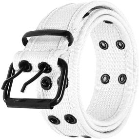 img 1 attached to Gelante Canvas Belt Color 2043 Black L Men's Accessories