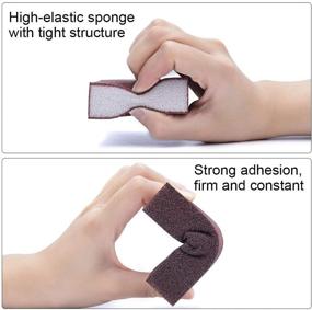 img 1 attached to 🧽 4 Pack Grit Sanding Sponges - Washable & Reusable Sanding Blocks for Pot, Pan, Sponge, Glasses, Wood, and Metal Sanding