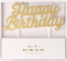 img 2 attached to Shine Bright with Meri Meri Gold Happy Birthday Candle: Add A Touch of Glamour to Celebrating Your Special Day!