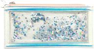 bewaltz floating glitter holographic pencil pouch logo