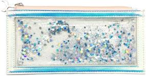 img 2 attached to Bewaltz Floating Glitter Holographic Pencil Pouch