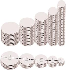 img 4 attached to Versatile Small Round Neodymium Magnets for Fridge, DIY, Crafting, and Office Use