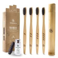 greenzla toothbrush charcoal toothbrushes biodegradable logo